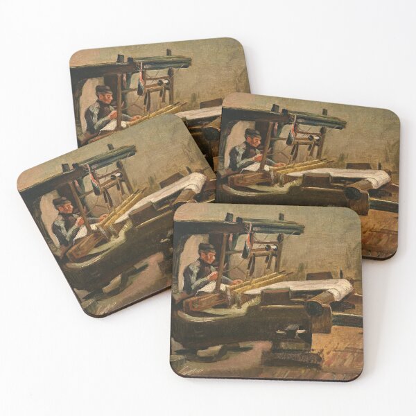 Item preview, Wever Naar Rechts Gekeerd by Vincent van Gogh: Rustic Weaver Art Poster designed and sold by artofuniverse.