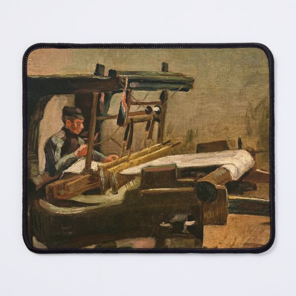 Item preview, Wever Naar Rechts Gekeerd by Vincent van Gogh: Rustic Weaver Art Poster designed and sold by artofuniverse.