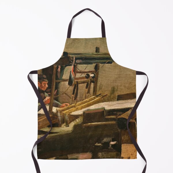 Item preview, Wever Naar Rechts Gekeerd by Vincent van Gogh: Rustic Weaver Art Poster designed and sold by artofuniverse.