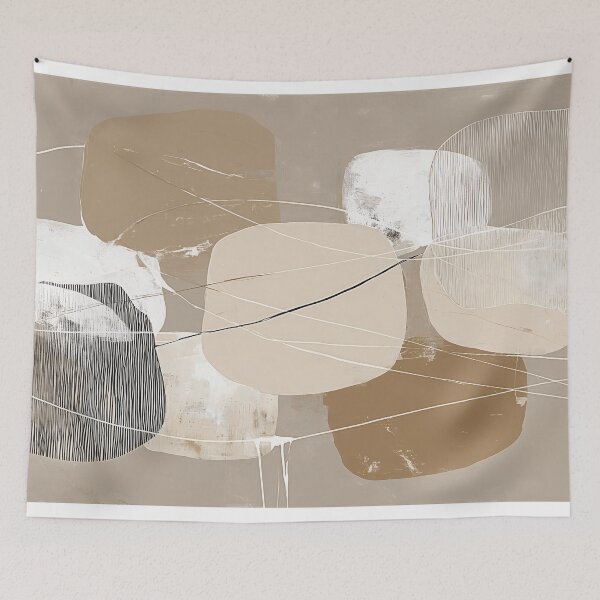 Item preview, 024-001 Warm Taupe and Soft Sand, Image 1 of 3 designed and sold by nikoart001.