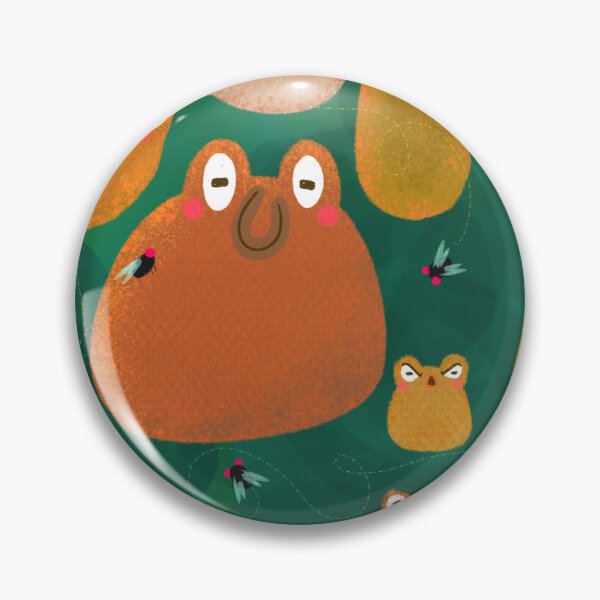 Item preview, Lots of Frogs with Flies Orange designed and sold by Wubsys.