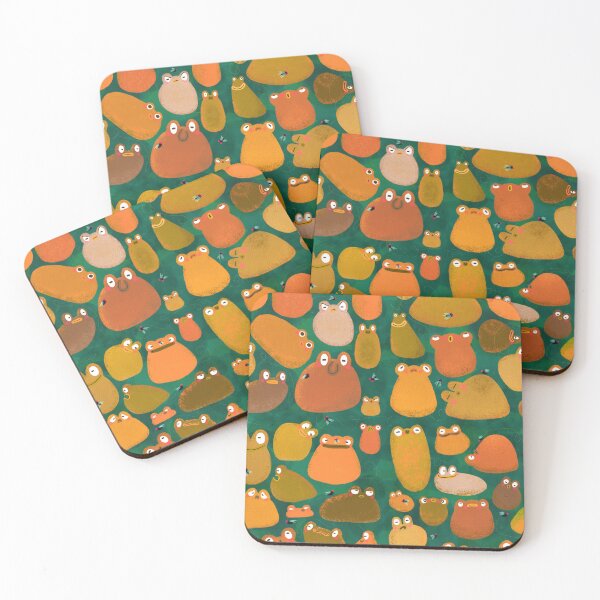 Item preview, Lots of Frogs with Flies Orange designed and sold by Wubsys.