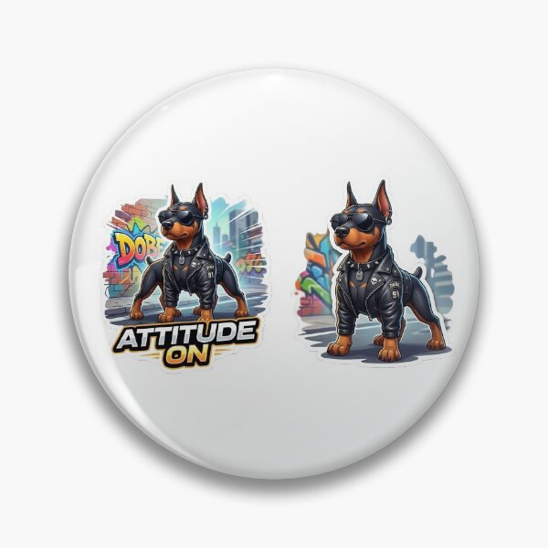 Item preview, Stylish Doberman Attitude Sticker designed and sold by SainiArt19.
