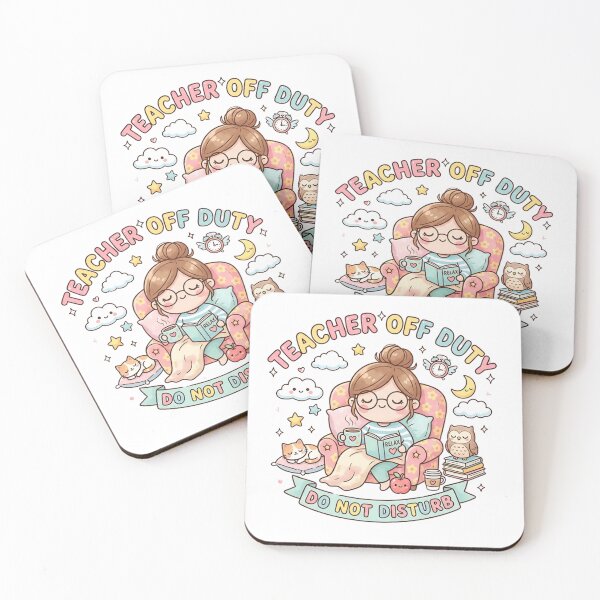 Item preview, Kawaii Teacher Off Duty Do Not Disturb – Cute Chibi Reading Aesthetic designed and sold by MyTutina.