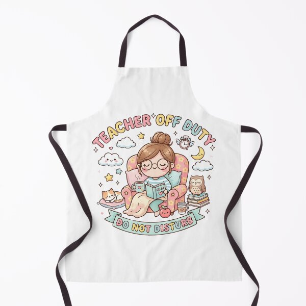 Item preview, Kawaii Teacher Off Duty Do Not Disturb – Cute Chibi Reading Aesthetic designed and sold by MyTutina.