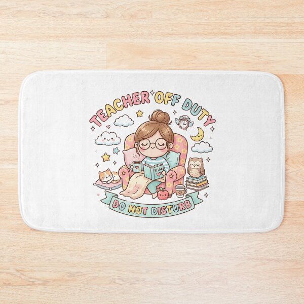 Item preview, Kawaii Teacher Off Duty Do Not Disturb – Cute Chibi Reading Aesthetic designed and sold by MyTutina.