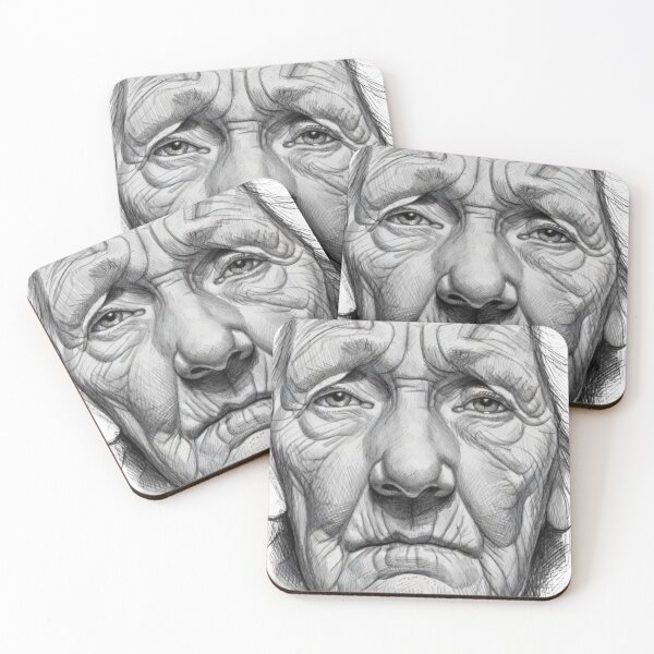 Item preview, Realistic Old Woman Face Pencil Sketch Portrait Art designed and sold by Hafcishop.
