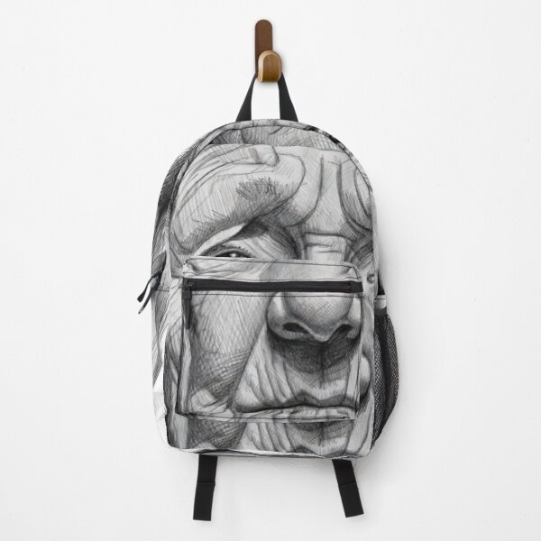 Item preview, Realistic Old Woman Face Pencil Sketch Portrait Art designed and sold by Hafcishop.