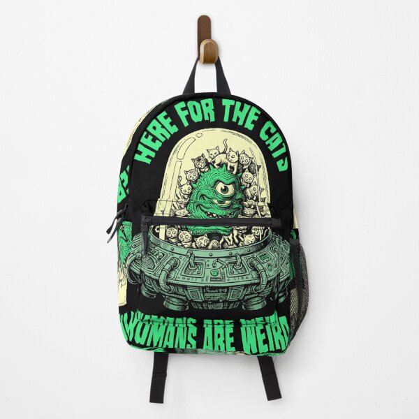 Item preview, Here For The Cats Humans Are Weird Funny Alien UFO Cat Lover designed and sold by GrandeDuc.