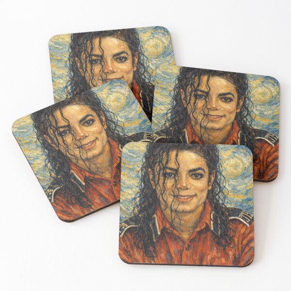 Artikelvorschau, Porträt von Michael Jackson im Stil von Van Gogh. entworfen und verkauft von Imprearte.