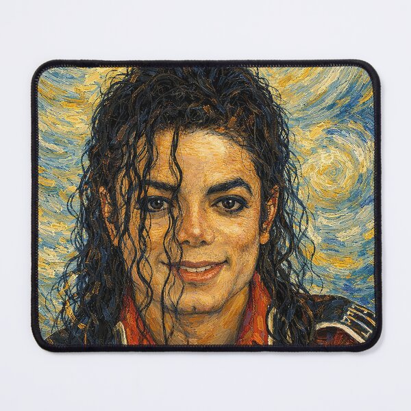 Item preview, Van Gogh-style portrait of Michael Jackson designed and sold by Imprearte.
