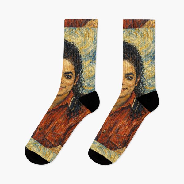 Item preview, Van Gogh-style portrait of Michael Jackson designed and sold by Imprearte.