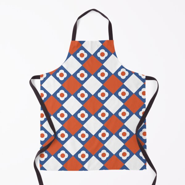 Item preview, Red and blue minimalistic floral seamless pattern designed and sold by Feral Lines Studio .