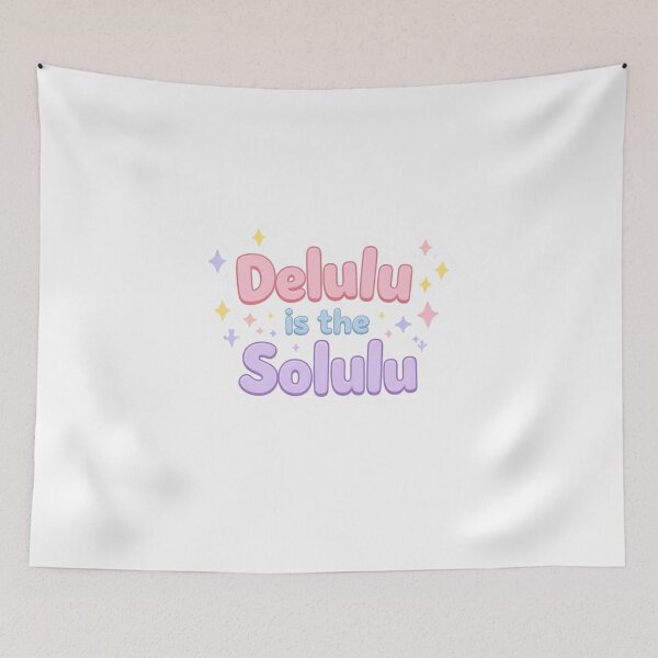 Item preview, Delulu is the Solulu Cute Aesthetic Sticker designed and sold by CutePlix.