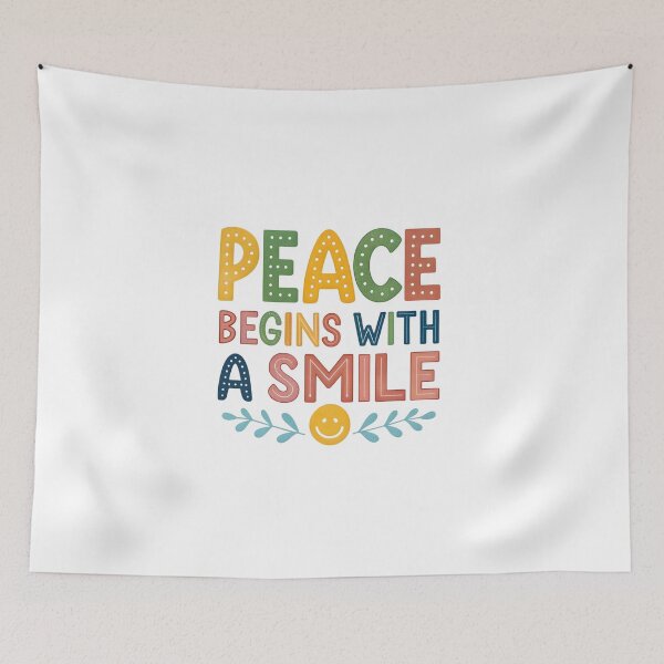 Item preview, Peace begins with a smile designed and sold by nimmitrends.