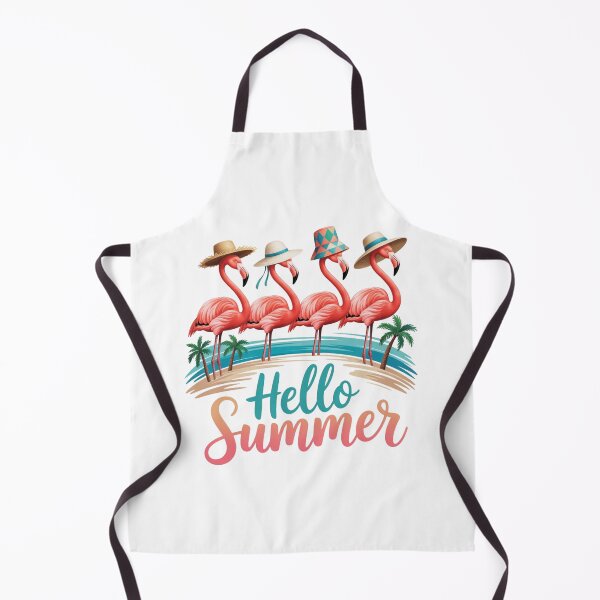 Aperçu de l'œuvre Hello Summer Flamingo Summer Vacation Family Matching créée et vendue par ZACK ART.