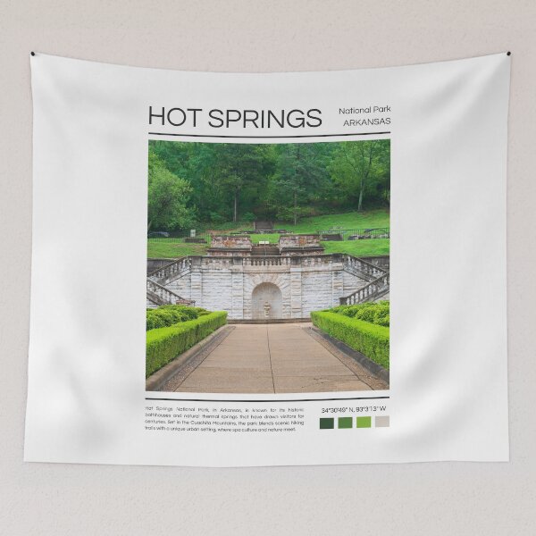 Item preview, Hot Springs National Park - Arkansas  designed and sold by StudioRedKoala.