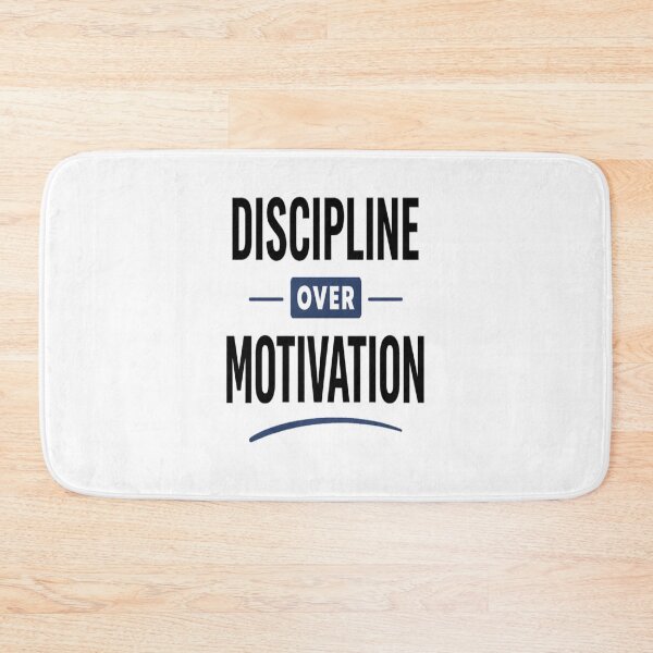 Item preview, Discipline Over Motivation Minimal Typography Shirt designed and sold by Wolf Creator.