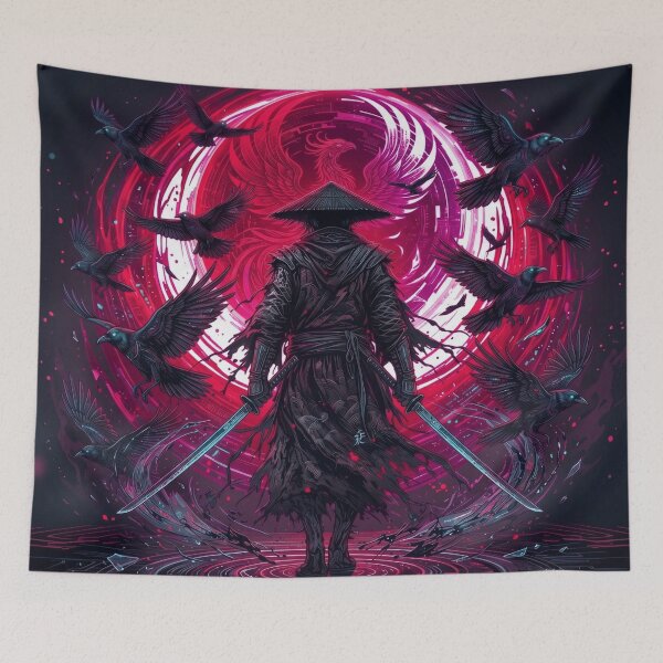 Item preview, Cinematic Noir Samurai: Dark Shadow Ronin designed and sold by MarCinu Art.