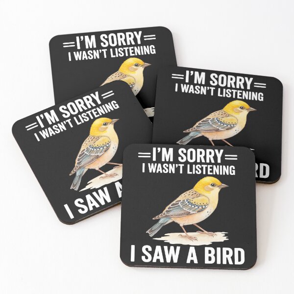 Item preview, I Saw A Bird Funny Bird Watching designed and sold by FreshVibe Prints.
