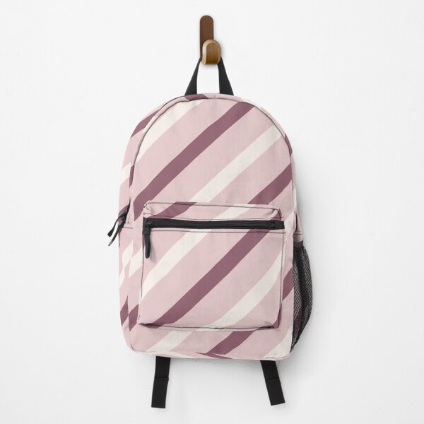 Item preview, Seashell, mauve taupe & lotion pink seamless diagonal lines designed and sold by Mint + Midnight.