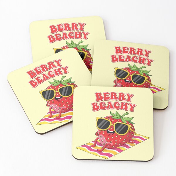 Item preview, Berry Beachy – Cute Strawberry Summer Vibes Design designed and sold by Sea Gem.