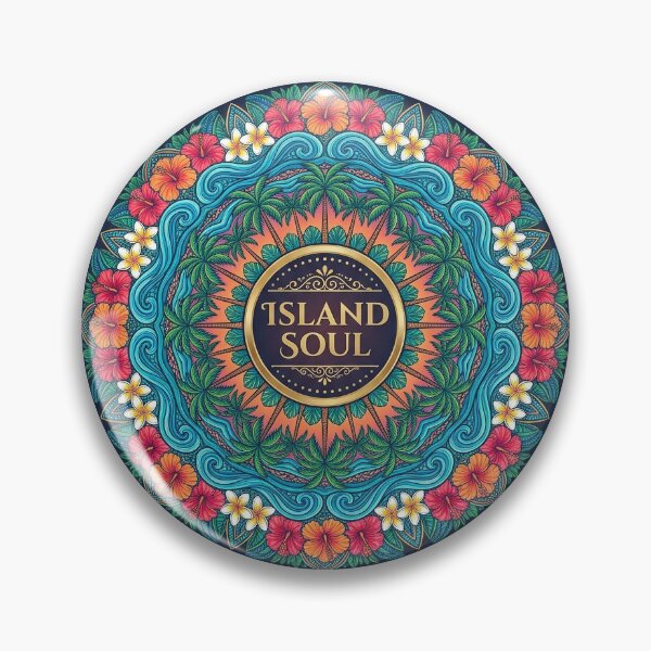 Item preview, Island Soul Tropical Mandala Colorful T-Shirt designed and sold by OsmosisShop.