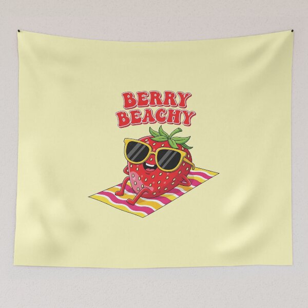 Item preview, Berry Beachy – Cute Strawberry Summer Vibes Design designed and sold by Sea Gem.