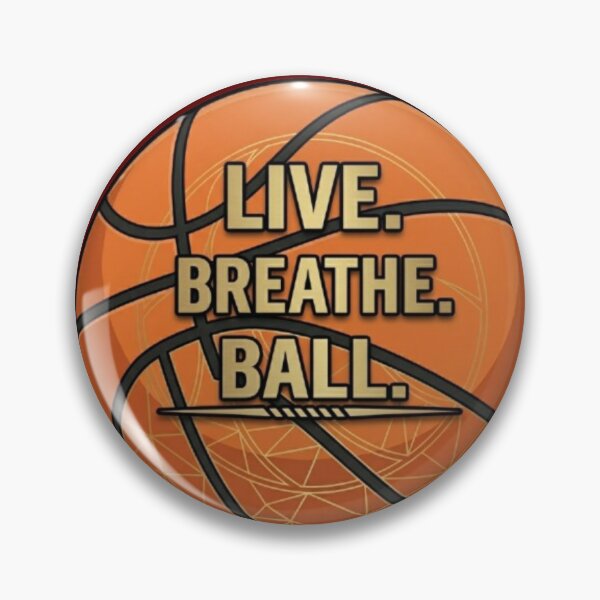 Item preview, Playoff Mode: Live Breathe Ball - Golden Trophy Edition Basketball designed and sold by Blaze & Trail Creative.