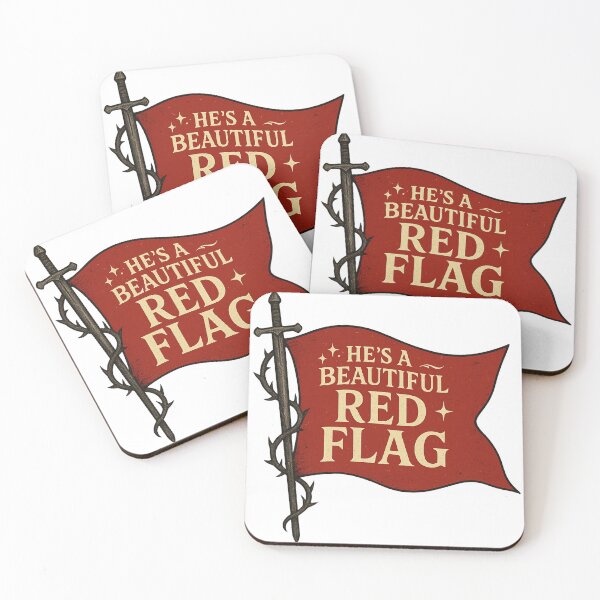 Item preview, Beautiful Red Flag Romantasy Design designed and sold by Dungeon Wall Design.
