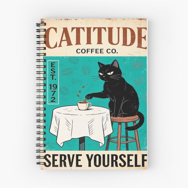 Item preview, Catitude coffee company poster designed and sold by paulrommer.