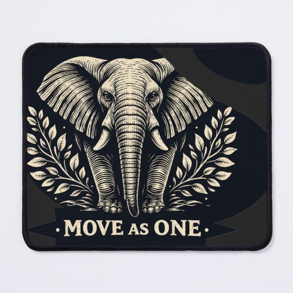 Item preview, Elephant Move As One African Savanna Wildlife Art Sticker designed and sold by SavannaStrikes.