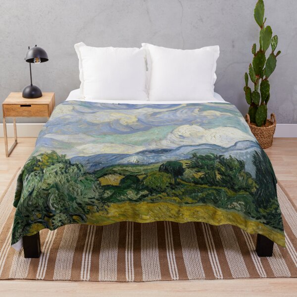 Item preview, Wheat Field With Cypresses by Vincent van Gogh: Post Impressionist Landscape Poster designed and sold by artofuniverse.