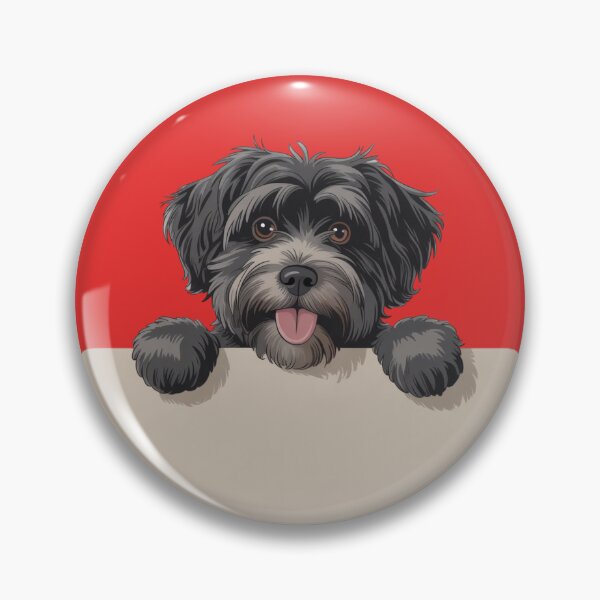 Item preview, Black Havanese dog peeking over the top  designed and sold by 123ks.