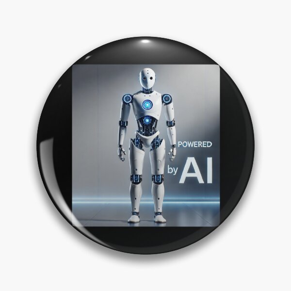 Item preview, Powered by AI Robot Design Futuristic Artificial Intelligence Tech Aesthetic Machine Learning Cyberpunk Graphic designed and sold by TEEJAMBOREE.