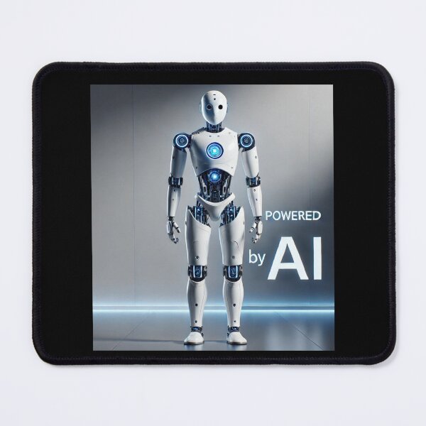 Item preview, Powered by AI Robot Design Futuristic Artificial Intelligence Tech Aesthetic Machine Learning Cyberpunk Graphic designed and sold by TEEJAMBOREE.