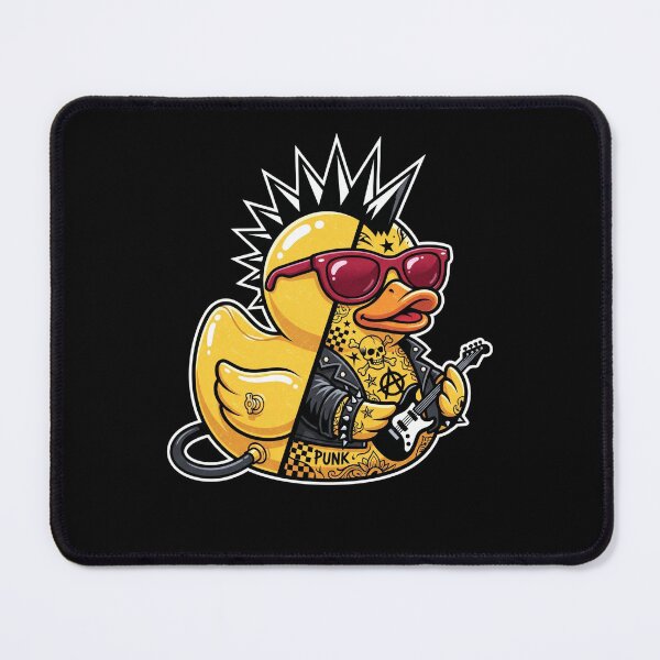 Item preview, Punk Rock Rubber Duck Mohawk Guitar designed and sold by FreshVibe Prints.