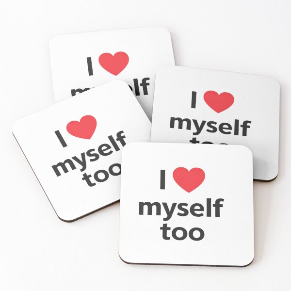 Item preview, I Love Myself Too – Bold Minimalist Self‑Love Design designed and sold by Ajwaj.