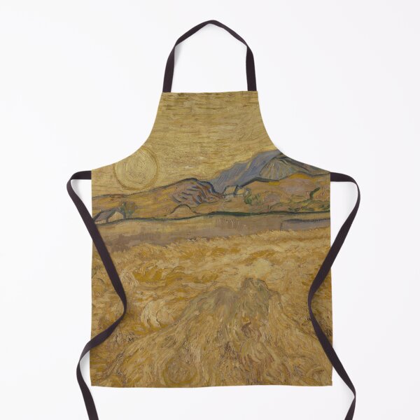 Item preview, Wheat Field With Reaper and Sun by Vincent van Gogh: Post Impressionist Poster designed and sold by artofuniverse.