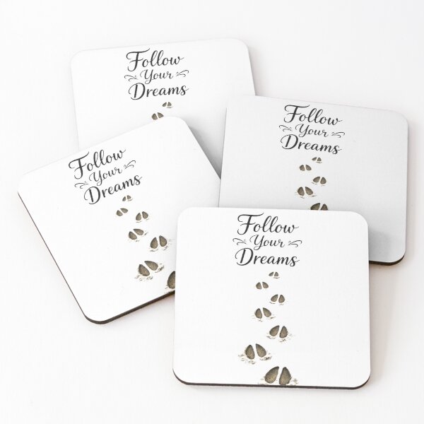 Item preview, Follow Your Dreams – Deer Tracks Minimalist Design designed and sold by Ajwaj.