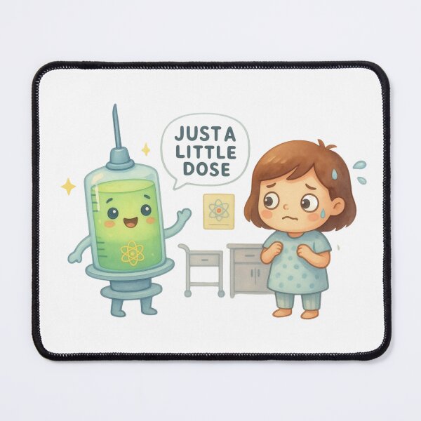 Item preview, Funny Nuclear Medicine Tech Gift – Just a Little Dose Cute Kawaii Medical Humor designed and sold by Mr-3.