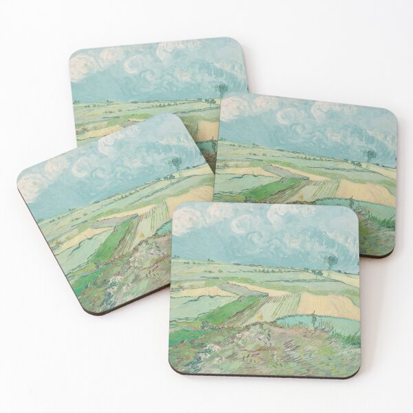 Item preview, Wheat Fields After the Rain by Vincent van Gogh: Post‑Impressionist Landscape Poster designed and sold by artofuniverse.