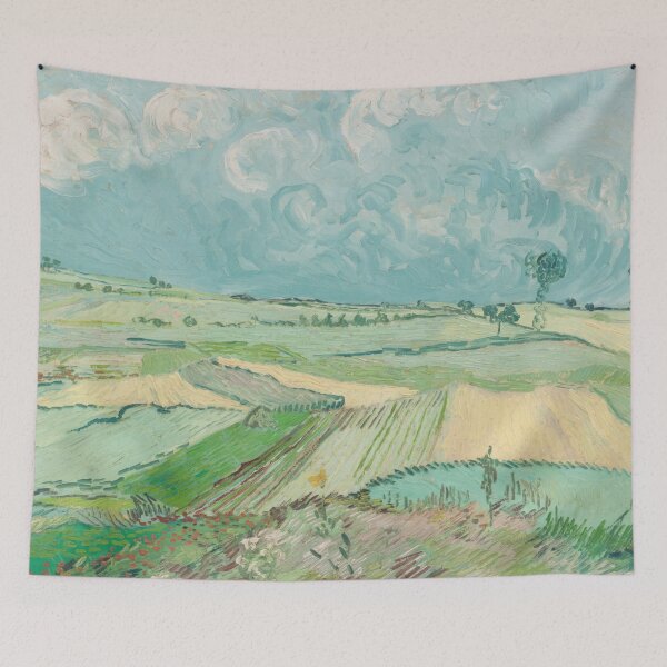 Item preview, Wheat Fields After the Rain by Vincent van Gogh: Post‑Impressionist Landscape Poster designed and sold by artofuniverse.