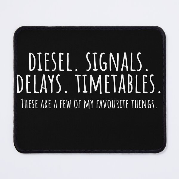 Item preview, Diesel Signals Delays Timetables Shirt, Funny Railway T-Shirt, Train Driver Gift, British Rail Humour designed and sold by Guards-Comp.