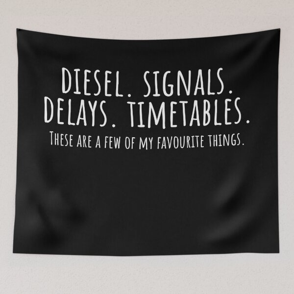 Item preview, Diesel Signals Delays Timetables Shirt, Funny Railway T-Shirt, Train Driver Gift, British Rail Humour designed and sold by Guards-Comp.