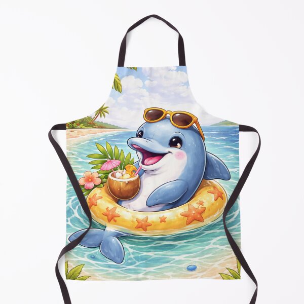 Item preview, Floatin Pretty Dolphin | Cute Summer Beach designed and sold by MixinMadness.