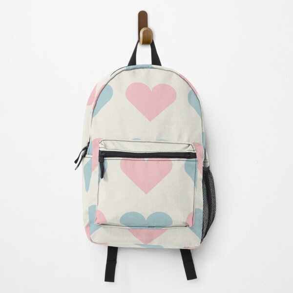 Item preview, Large DUCK EGG BLUE, BABY PINK & CREAM LOVE HEARTS designed and sold by RachelMacht.