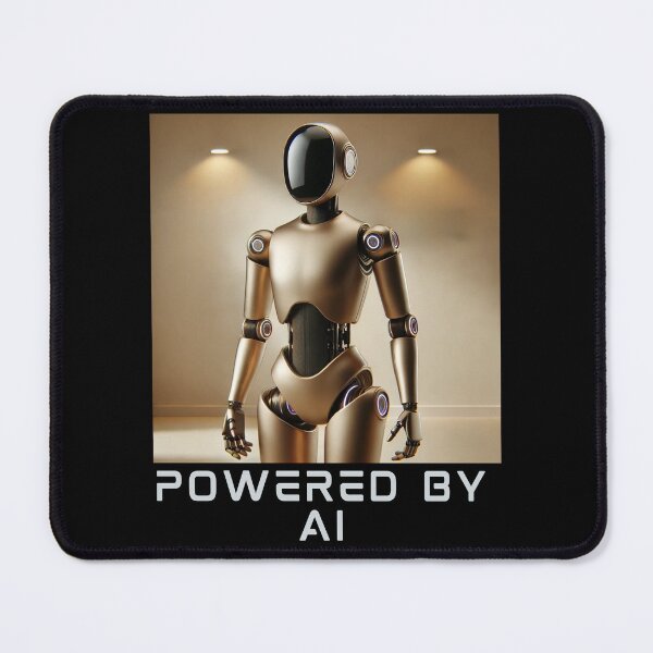 Item preview, Powered by AI Robot Design Futuristic Artificial Intelligence Tech Aesthetic Machine Learning Cyberpunk Graphic designed and sold by TEEJAMBOREE.