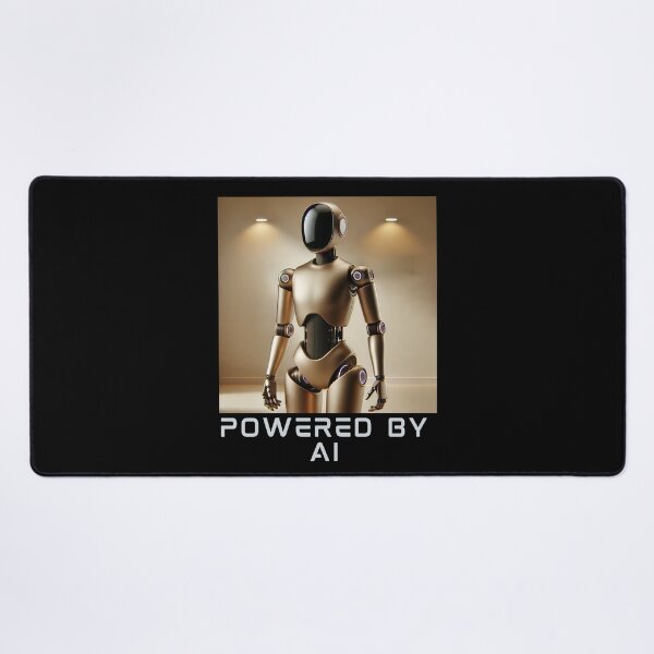 Item preview, Powered by AI Robot Design Futuristic Artificial Intelligence Tech Aesthetic Machine Learning Cyberpunk Graphic designed and sold by TEEJAMBOREE.