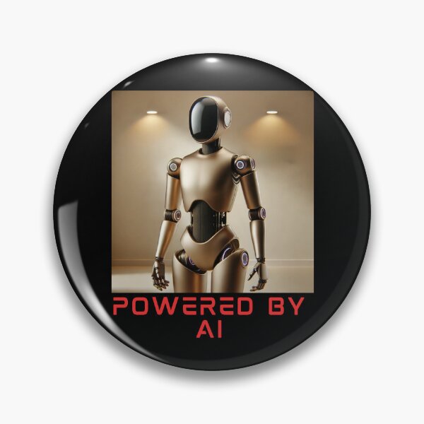 Item preview, Powered by AI Robot Design Futuristic Artificial Intelligence Tech Aesthetic Machine Learning Cyberpunk Graphic designed and sold by TEEJAMBOREE.